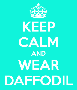 keep calm and wear daffodil bijoux